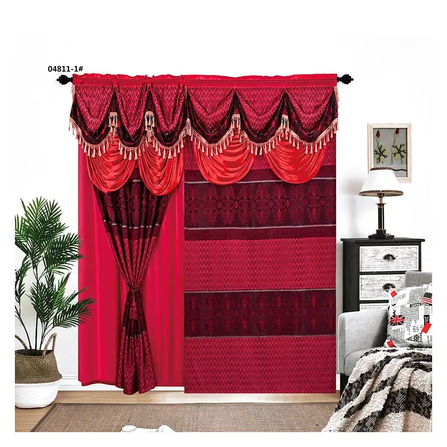 China professional supplier cloth modern living room curtains patterns