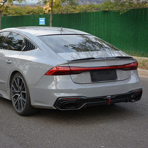 Difusor trasero Rs7 con tubo trasero de fibra de carbono para <span class=keywords><strong>Audi</strong></span>, <span class=keywords><strong>A7</strong></span>, S7, A7l, 2019, 2020, 2121, 2022, <span class=keywords><strong>2023</strong></span> - Product Image 4