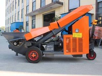 Pompe et bétonnière diesel haute vitesse avec remorque portable haute efficacité pour la construction de maisons