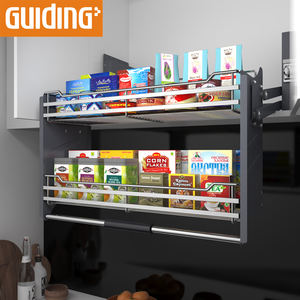 Panier de rangement pour vaisselle, égouttoir à vaisselle, tiroir coulissant pour armoire de cuisine, étagère relevable - Product Image 4