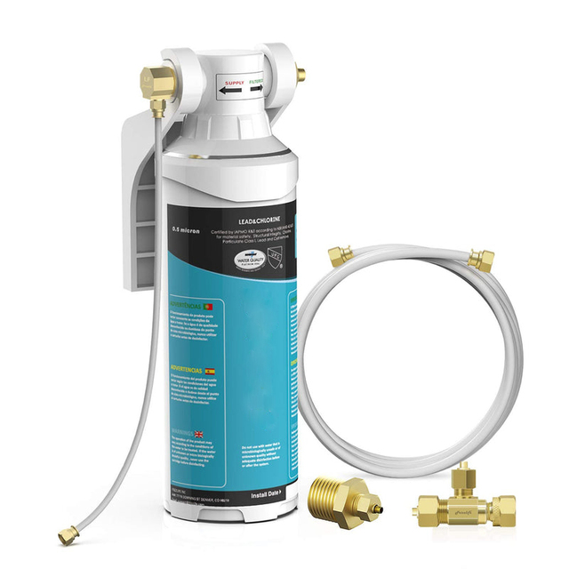 MS-99 Multi-Functional Inline Water Filter System for Refrigerator Ice Maker 0.5 Micron Under Sink Water Filter