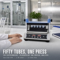 Agitateur vortex multi-tubes de laboratoire Cenlee 2500 tr/min, mélangeur numérique d'échantillons pour la recherche clinique, la biologie, la chimie et le mélange d'échantillons