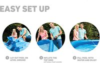 INTEX 28110 — piscine gonflable 10 pieds x 30 pouces, ensemble facile, piscines hors sol pour extérieur et intérieur, nouveauté