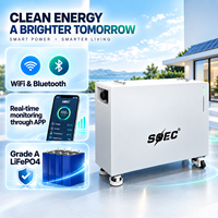 Système Solaire Domestique 30Kwh 15Kwh Batterie au Lithium avec Roues IP65 51.2V 20Kwh 40Kwh Batteries de Stockage d'Énergie au Lithium pour la Maison