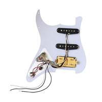 Guitare électrique haut de gamme personnalisée 3 plis écaille de tortue pré-câblée Pickguard Guitare ST SSH Pickguard Micros Métal Plastique