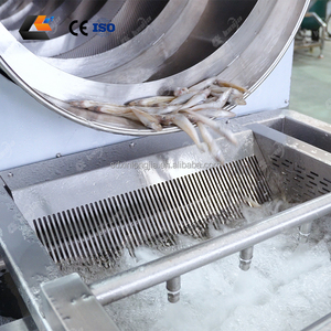 Ligne de lavage <span class=keywords><strong>pour</strong></span> fruits de mer, huîtres, écrevisses, homards, algues marines, machine de blanchiment et de nettoyage à ondes d'air - Product Image 5