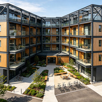 Edificios de Apartamentos de Estructura de Acero Comercial de Alta Calidad, Edificios de Oficinas, Edificios de Oficinas con Estructura de Acero Ligero