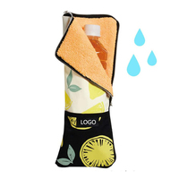 Pochette de rangement pour parasol en microfibre, pliable, imperméable, impression plage extérieure, Absorption d'eau