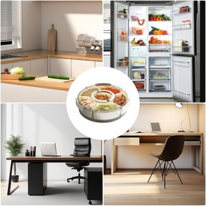 Nouveau Plateau Rotatif Transparent pour Épices et Fruits 2024 avec Couvercle et Poignée – Boîte de Conservation des Aliments Séchés - Product Image 3