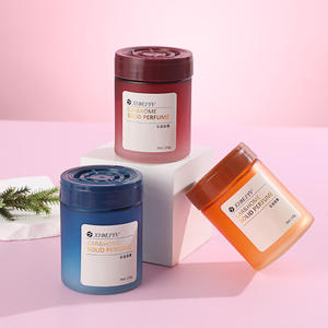 Vaso de Vidrio Tricolor para Bálsamo de Perfume Sólido, Difusor Natural de Aromaterapia, Decoración para Coche y Hogar - Product Image 1