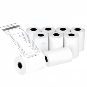 Cao cấp không thấm nước, dầu-proof, cratch-proof kích thước tùy chỉnh thủ quỹ sử dụng nhiệt nhãn giấy cuộn cho kinh doanh & siêu thị - Product Image 1