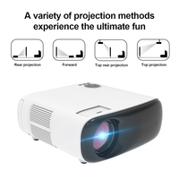 Projecteur LED haute luminosité 1080P, faisceau vidéo, smartphone, son incroyable, écran LCD, image de niveau supérieur, Android 9, haut-parleurs intégrés, internet