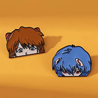 Néon Genesis Evangelion broche numéro primaire Ayanami Rei Asuka Costume accessoires Anime périphérique métal Badge