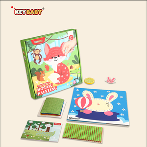 KEYBABY personalizzato semplice trapano e pasta abbinamento <span class=keywords><strong>Puzzle</strong></span> di disegno educativo precoce giocattoli Set di carta blocchi di costruzione per bambini - Product Image 2