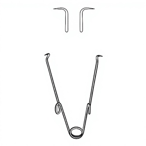 Retractor Autoajustable de 8.5 cm y 10 mm, de Acero Inoxidable Afilado, Reutilizable, Instrumento Médico Quirúrgico para Uso General - Product Image 1