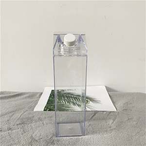 500Ml/1000Ml Milk Carton Water Bottle Transparent Plastic Portable <b>Clear</b> <b>Box</b> for Juice Tea Milk Bottles Drinking Cup - Product Image 6