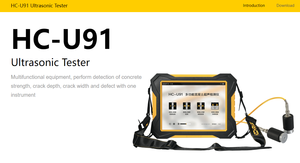 Ultrasonic Tester Detectando Concreto Força Crack Profundidade Crack Largura e Defeito - Product Image 4
