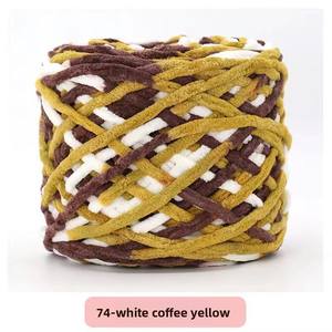 3.3 Grands écheveaux <span class=keywords><strong>de</strong></span> fil chenille finement filé, blanchi brillant, en laine et coton monofilament épais, pour tricot <span class=keywords><strong>de</strong></span> chaussons et chaussures DIY - Product Image 4