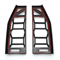 Protection de feux arrière noir mat/brillant pour Jetour Traveller T2 2024+, cadre de protection de feux arrière en ABS, style Mecha