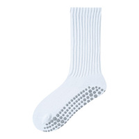 Chaussettes de sport antidérapantes en coton compressif avec logo personnalisé pour femmes, idéales pour le yoga et le Pilates