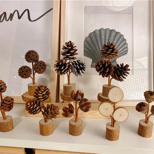 Cône de pin écologique bois artisanat forêt durable maison Accent cadeau hôtel Restaurant Table décor naturel maison pièce maîtresse - Product Image 3
