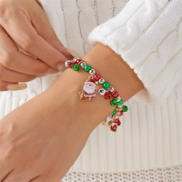 Pendentif de Noël transfrontalier Europe-Amérique en alliage, nouveau design, style audacieux, color-block, avec Père Noël, flocon de neige, bonhomme de neige et cloche