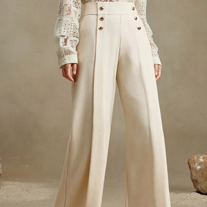 <span class=keywords><strong>Pantaloni</strong></span> <span class=keywords><strong>donna</strong></span> autunno nuovo stile <span class=keywords><strong>lunghi</strong></span> <span class=keywords><strong>pantaloni</strong></span> <span class=keywords><strong>larghi</strong></span> Casual a gamba larga sensuale drappeggio invisibile con cerniera <span class=keywords><strong>pantaloni</strong></span> <span class=keywords><strong>lunghi</strong></span> alla moda da <span class=keywords><strong>donna</strong></span> - Product Image 4