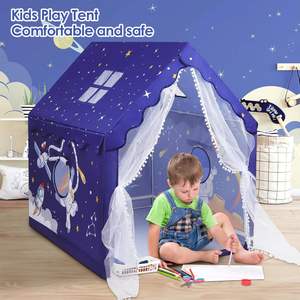 Casa de Juegos Infantil Plegable Grande con Ventanas, Diseño de Astronauta, Fabricada en Indonesia - Product Image 4