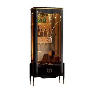 Modern Eco-friendly Lacquer Wine Cabinet Factory Wholesale 304 Stainless Steel Rack for Household Apartment Hotel Use
