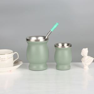 Mini Curved Stainless Steel Tumbler 8oz for Wine Cocktail Coffee Daily Drink - Product Image 2
