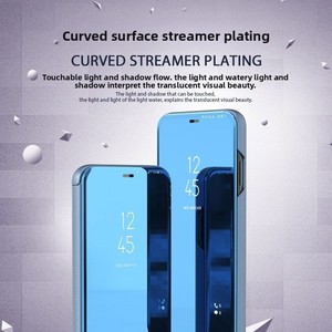 Funda con Tapa Espejo Electrochapada de Lujo al por Mayor para <span class=keywords><strong>Samsung</strong></span> S25 S24 S23 Ultra con Soporte Plegable, Precio Directo de Fábrica - Product Image 2