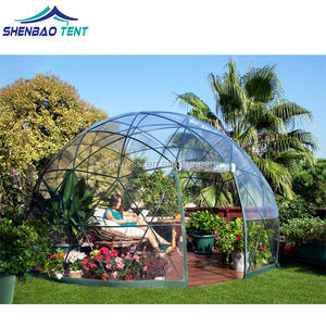 豪華なキャンプテントドーム環境にやさしいテントポータブルシェルター測地線キャンバステント - Product Image 4