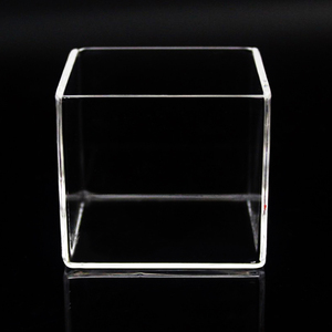 Nhà Máy bán hàng trực tiếp hợp nhất thạch anh trong suốt vuông thủy tinh crucible hợp nhất thạch anh crucible - Product Image 4