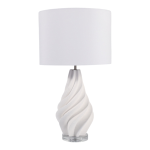 Lampada da Tavolo Decorativa 3D con Base a Spirale, Elemento d'Arredo Moderno per Soggiorno e Casa - Product Image 1