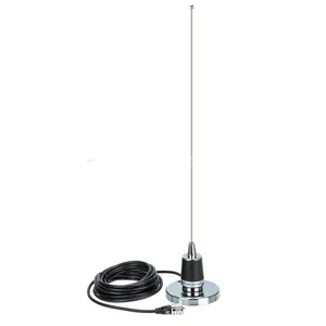 NMO Dual Band VHF UHF 144 430MHz antena seluler mobil dengan dudukan NMO magnetik untuk radio komunikasi