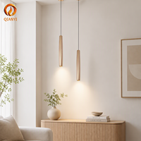 Lampe suspendue LED en tube pour îlot de cuisine, salle à manger, boutique, comptoir de bar, décoration, lampe de plafond suspendue en aluminium en forme de losange pour bureau