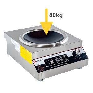 Cocina de Wok cóncava de acero inoxidable importador comercial de 5000 vatios, Cocina de Inducción comercial eléctrica de cerámica para uso doméstico - Product Image 2