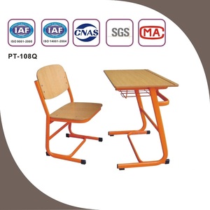 Aoyasi Offre Spéciale Ensemble Mobilier Scolaire Design Moderne Chaise et Table de Classe en Acier, Plastique et Contreplaqué Modèle PT-108Q pour Salle de Classe PT-108Q - Product Image 2