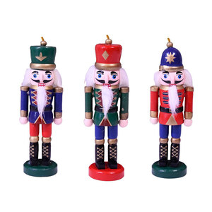 Nuevo Adorno Navideño <span class=keywords><strong>2022</strong></span>, Exquisita Figura de <span class=keywords><strong>Cascanueces</strong></span> en 3 Colores, Decoración Navideña de Madera - Product Image 1