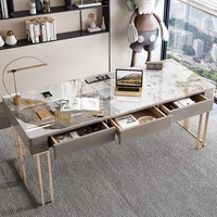 Table basse extensible en dalle de roche de style italien moderne et modulaire pour la maison, le bureau et le salon