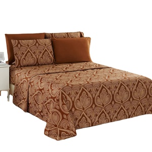 6 Cái Khăn Trải Giường <span class=keywords><strong>1800</strong></span> Chủ Đề Đếm Sợi Nhỏ Chải 16 Inch Túi Sâu Bộ Đồ Giường & Vỏ Gối - Product Image 1