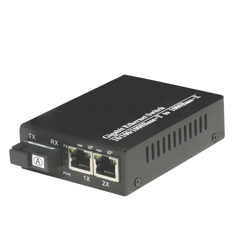 KEXINT Gigabit Ethernet Fiber Media Converter SFP Transceiver 2 Port Compact 850nm MM LC FTTH 3 Years LSZH Jacket 4 Ports CN;GUA