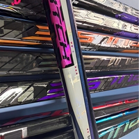 Bâtons de hockey sur glace personnalisés de haute qualité en fibre de carbone, bâton de hockey argenté, poids 380g, flex 20-105, motifs de lame P92/P29/P28