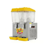 Distributeur de jus de fruits électrique commercial 16L à 4 réservoirs, type pulvérisateur, machine à mélanger les boissons, distributeur de boissons robuste