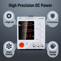 Alimentation CC variable MYAMi MY-K3005F à affichage 4 chiffres, 0~30V/5A 150W, sortie unique, tension et courant réglables et stabilisés