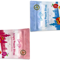 Sacs Doypack à fond plat personnalisés en plastique, aluminium et LDPE pour bonbons, chips, biscuits, snacks, aliments lyophilisés et gommes, avec sécurité enfant