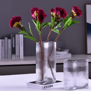 Flor de Cockscomb Artificial de Tela de Seda de Alta Calidad al por Mayor, Flor de Cockscomb Artificial de 57 cm de Largo para Decoración del Hogar - Product Image 4