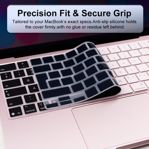 Couverture de clavier en anglais vibrant, disposition EU, pour <span class=keywords><strong>MacBook</strong></span> Neo 13" 2026 A3404 sans Touch ID, anti-rayures et anti-poussière, protection en silicone - Product Image 5