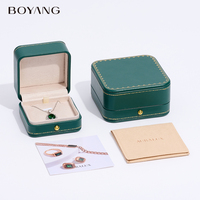 Boyang Custom Luxus grün Ohrring Armband Halskette Ring Schmuck Verpackung Box Set