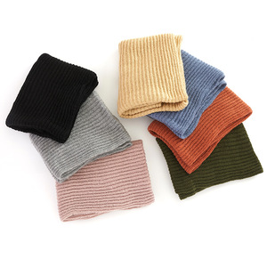 Écharpes en gros pour couples, nouveautés 2025, cadeaux pour couples, automne-hiver, unies, fines, larges, côtelées, en acrylique tricoté, longues, pour hommes et femmes - Product Image 3